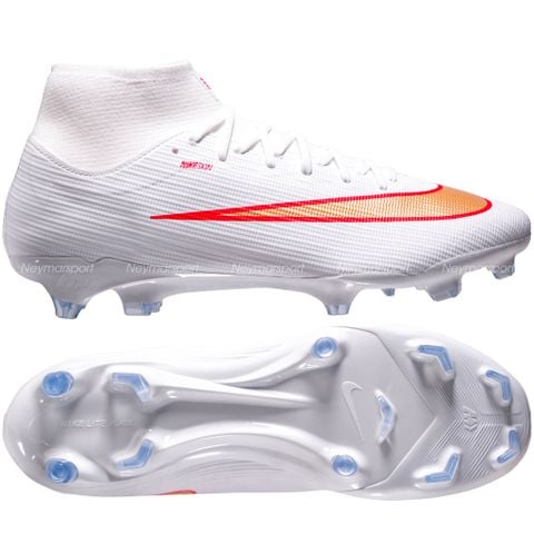 Giày đá bóng cỏ tự nhiên Nike Mercurial Superfly 11 Academy MG Break Em' - White/Blur-Bright Crimson IO1485-100