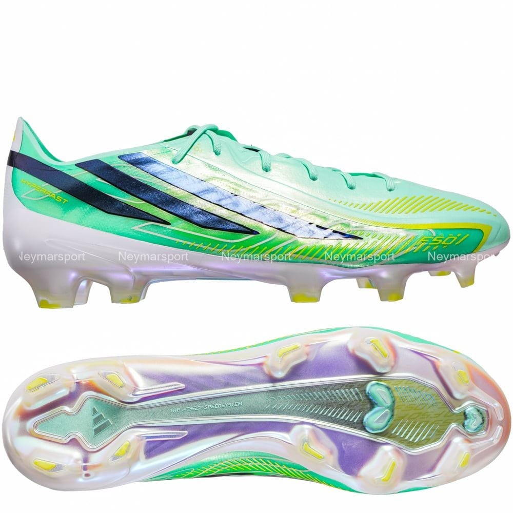 Giày đá bóng cỏ tự nhiên adidas F50 Hyperfast Elite FG Final Rush - Mint/Black KJ3433