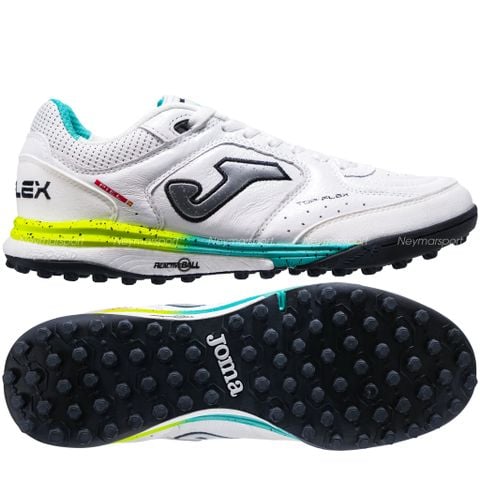 Giày đá bóng cỏ nhân tạo Joma Top Flex Rebound 2602 TF - White/Yellow/Mint TORW2602TF