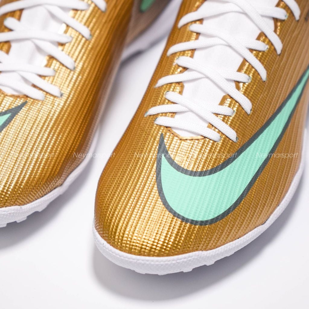 Giày bóng đá cỏ nhân tạo Nike Mercurial Superfly 11 Academy TF Mbappé Personal Edition - Metallic Gold/Green Glow IR0787-701