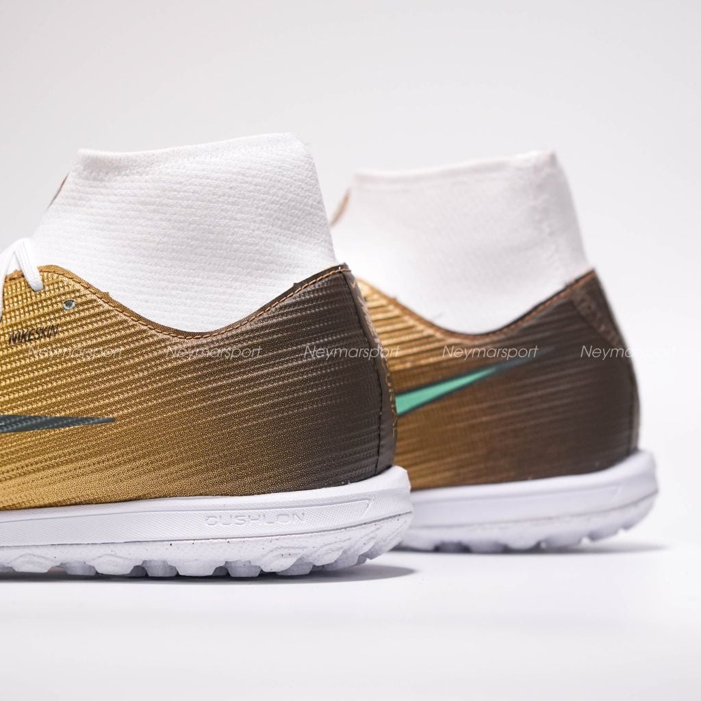 Giày bóng đá cỏ nhân tạo Nike Mercurial Superfly 11 Academy TF Mbappé Personal Edition - Metallic Gold/Green Glow IR0787-701
