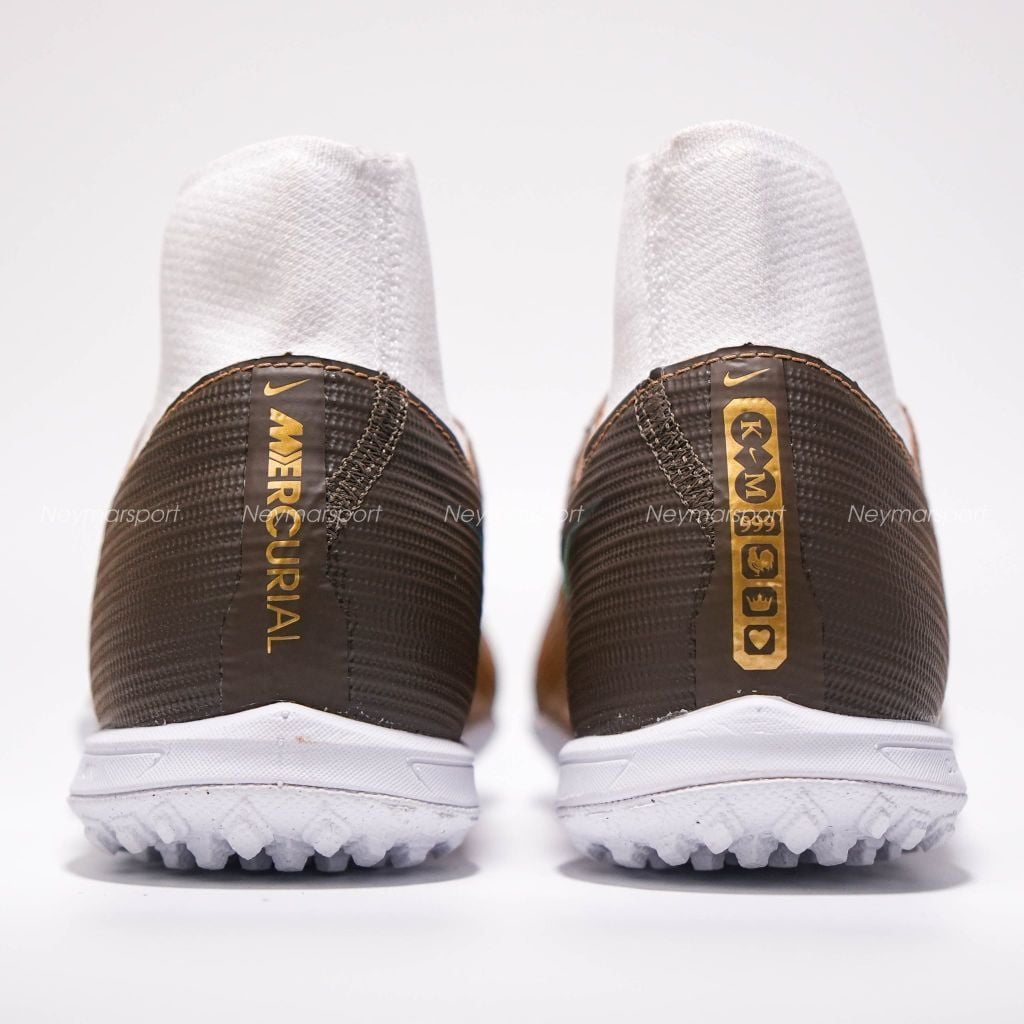 Giày bóng đá cỏ nhân tạo Nike Mercurial Superfly 11 Academy TF Mbappé Personal Edition - Metallic Gold/Green Glow IR0787-701