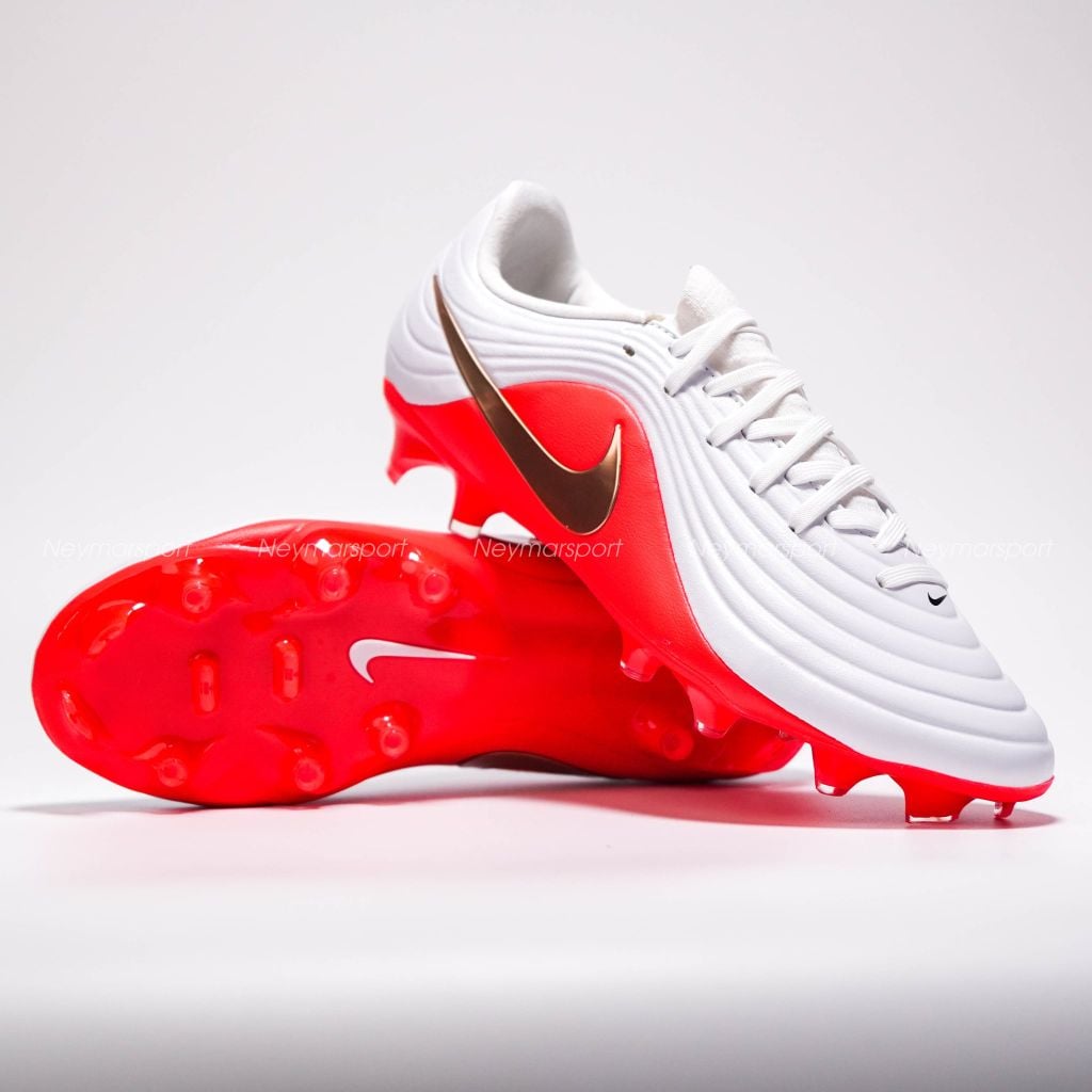 Giày đá bóng cỏ tự nhiên Nike Tiempo Maestro Academy MG Break Em' - White/Blur-Bright Crimson IB1600-101