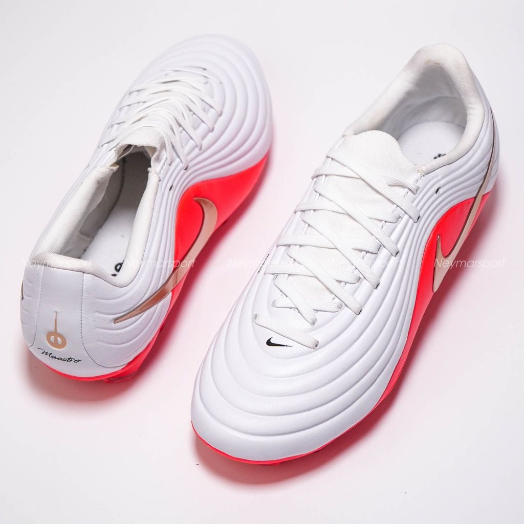 Giày đá bóng cỏ tự nhiên Nike Tiempo Maestro Academy MG Break Em' - White/Blur-Bright Crimson IB1600-101