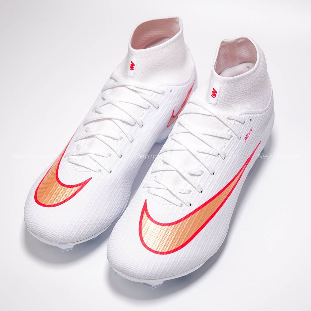 Giày đá bóng cỏ tự nhiên Nike Mercurial Superfly 11 Academy MG Break Em' - White/Blur-Bright Crimson IO1485-100