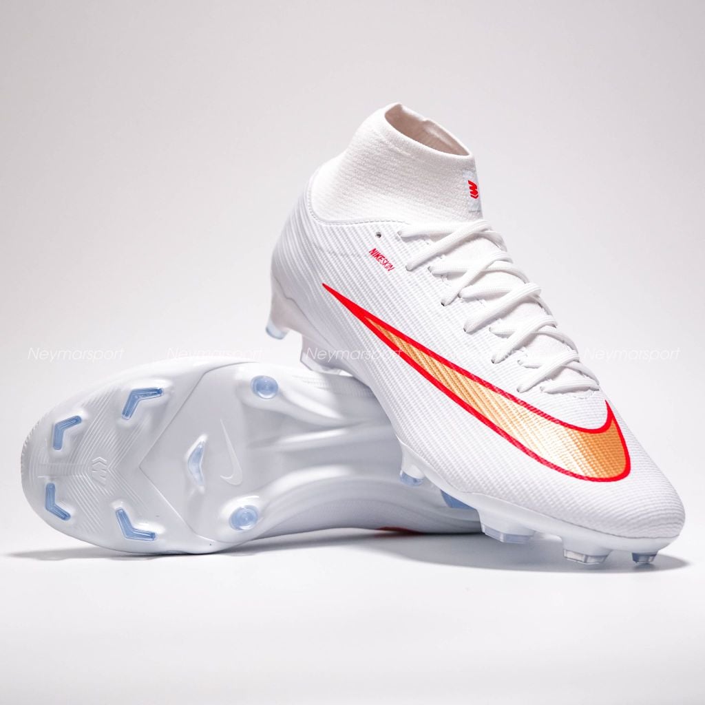 Giày đá bóng cỏ tự nhiên Nike Mercurial Superfly 11 Academy MG Break Em' - White/Blur-Bright Crimson IO1485-100