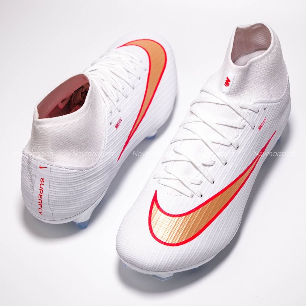 Giày đá bóng cỏ tự nhiên Nike Mercurial Superfly 11 Academy MG Break Em' - White/Blur-Bright Crimson IO1485-100