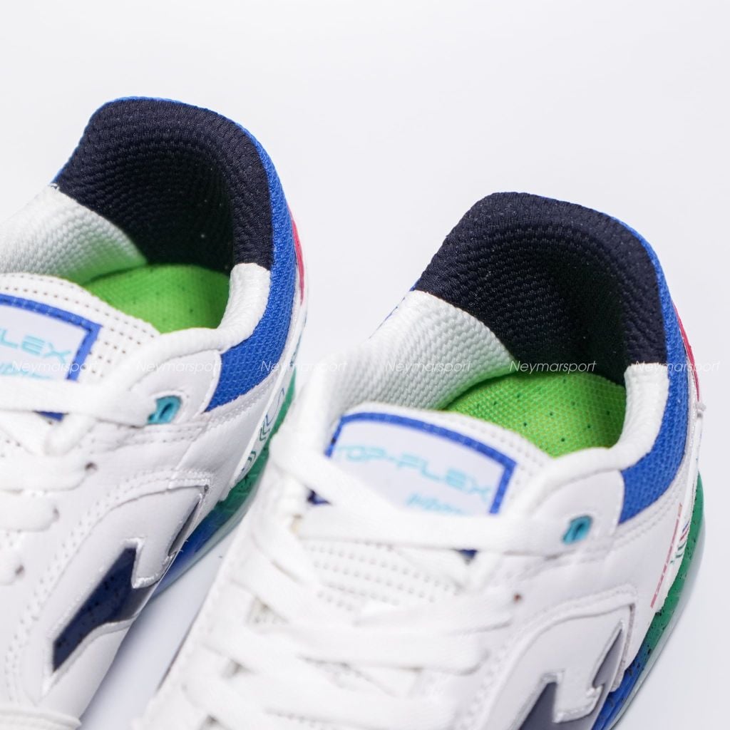 Giày đá bóng Futsal Joma Top Flex 2632 IN - White/Blue TOPW2632IN