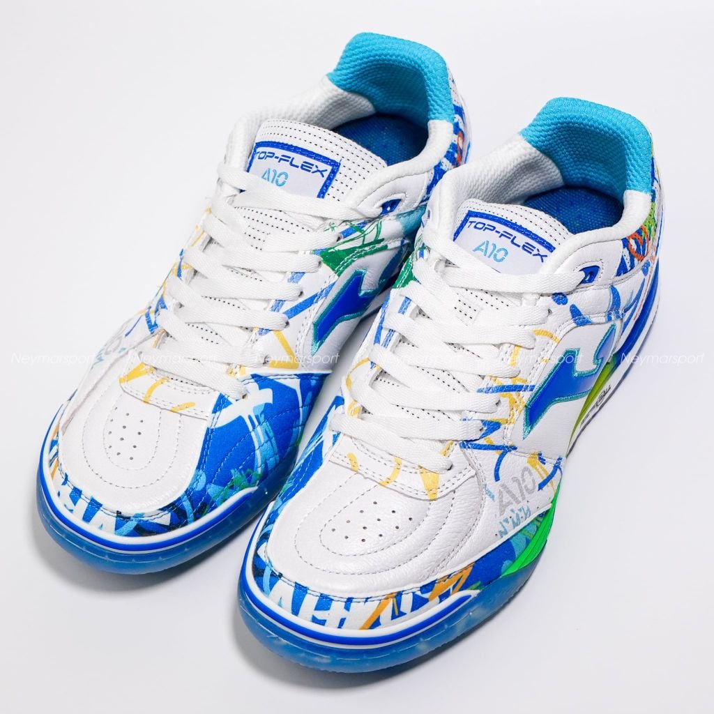 Giày đá bóng Futsal Joma Top Flex Rebound Amandinha 2699 Limited Edition IN -White/Multi Color TORW2699IN