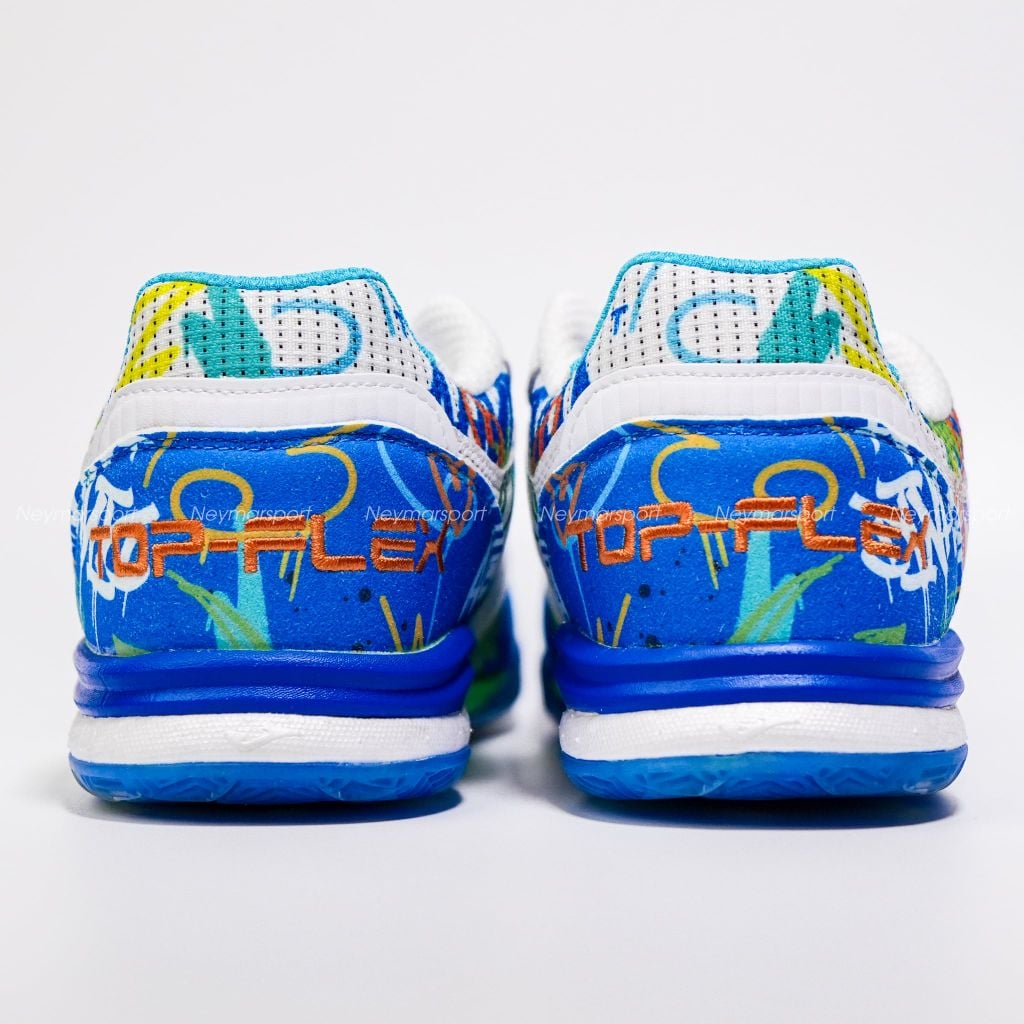 Giày đá bóng Futsal Joma Top Flex Rebound Amandinha 2699 Limited Edition IN -White/Multi Color TORW2699IN