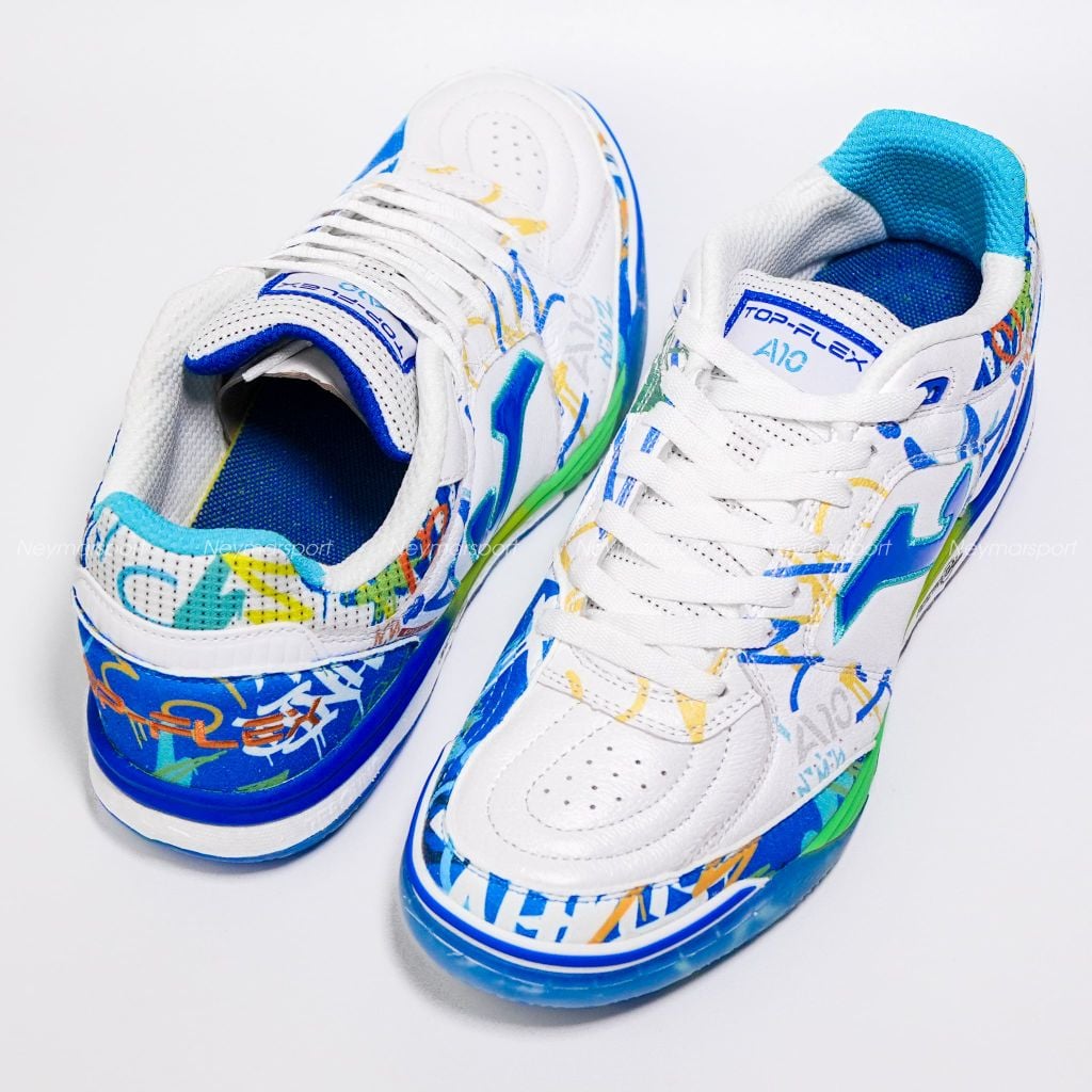 Giày đá bóng Futsal Joma Top Flex Rebound Amandinha 2699 Limited Edition IN -White/Multi Color TORW2699IN