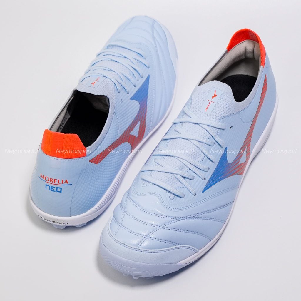Giày đá bóng cỏ nhân tạo Mizuno Morelia Sala Beta Japan TF Serene Spark - Blue Finch/Cornflower Blue/Lava Orange Q1GB269022