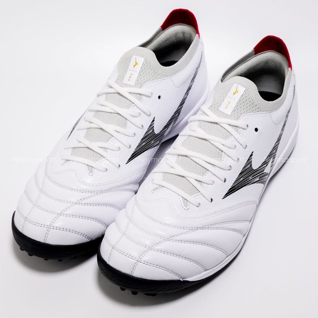 Giày đá bóng cỏ nhân tạo Mizuno Morelia Neo V Beta Pro TF - White/Black/Chinese Red P1GD269409