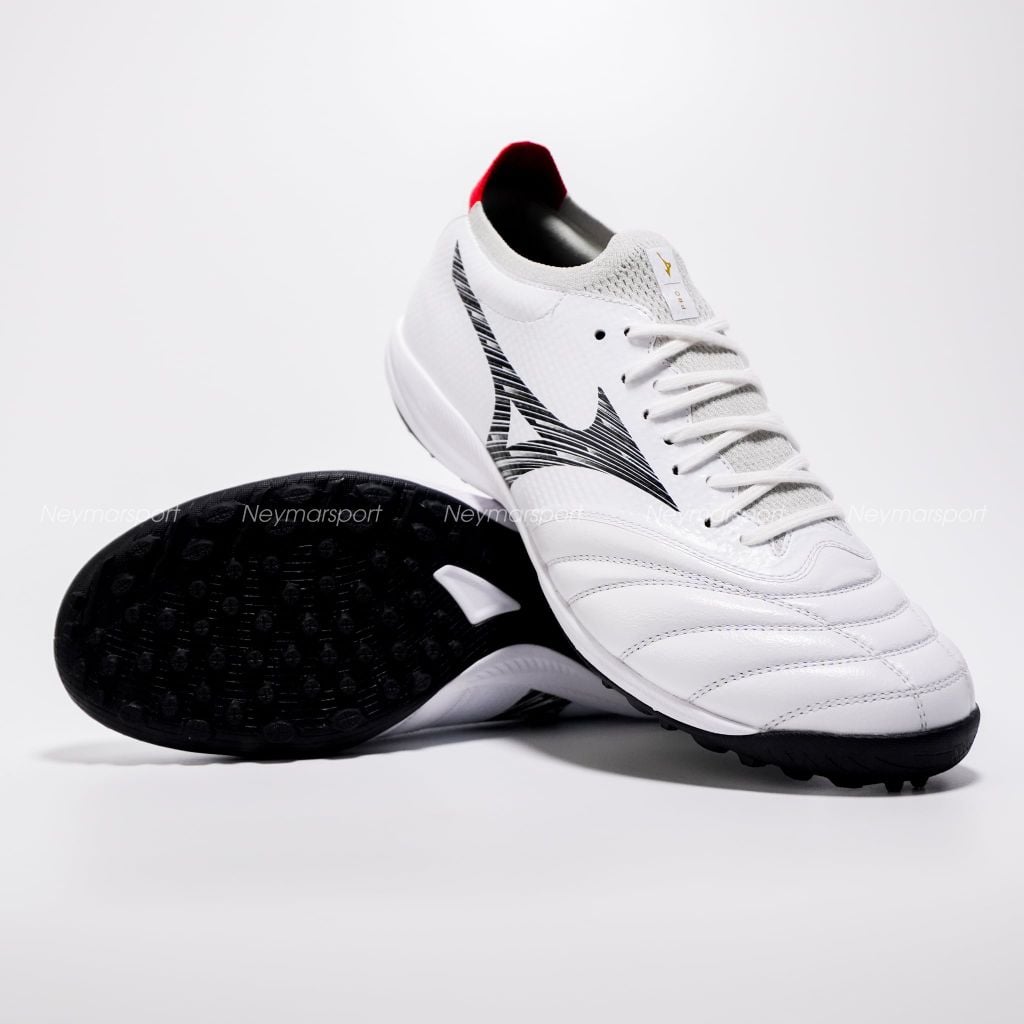 Giày đá bóng cỏ nhân tạo Mizuno Morelia Neo V Beta Pro TF - White/Black/Chinese Red P1GD269409