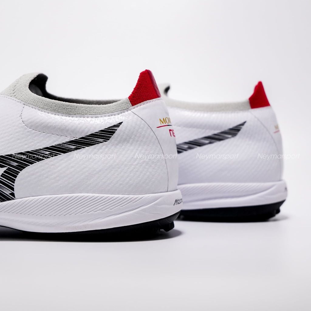 Giày đá bóng cỏ nhân tạo Mizuno Morelia Neo V Beta Pro TF - White/Black/Chinese Red P1GD269409