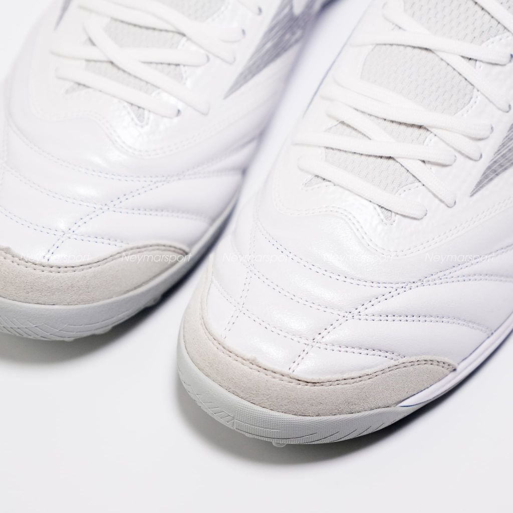 Giày đá bóng cỏ nhân tạo Mizuno Morelia Neo Sala Beta Made in Japan TF - White/Galaxy Silver version 2026 Q1GB269009