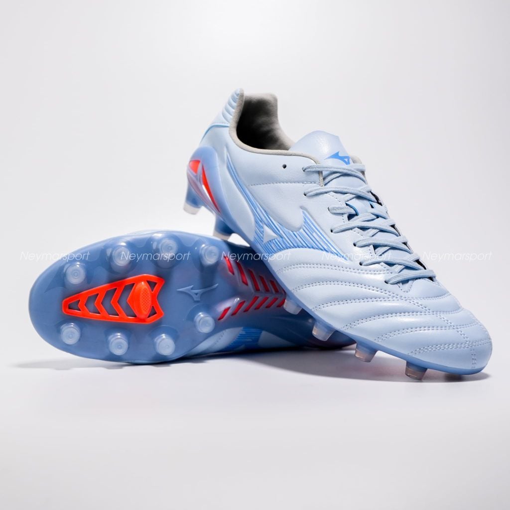 Giày đá bóng cỏ tự nhiên Mizuno Monarcida Neo III Pro FG Serene Spark - Blue Finch/Cornflower Blue/Lava Orange P1GA262222