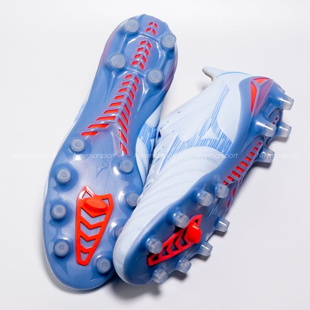 Giày đá bóng cỏ tự nhiên Mizuno Monarcida Neo III Pro FG Serene Spark - Blue Finch/Cornflower Blue/Lava Orange P1GA262222