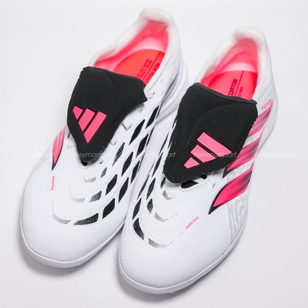 Giày đá bóng cỏ nhân tạo adidas Predator League Fold-over Tongue TF Chaos vs Control - Footwear White/Solar Turbo/Core black IH7213