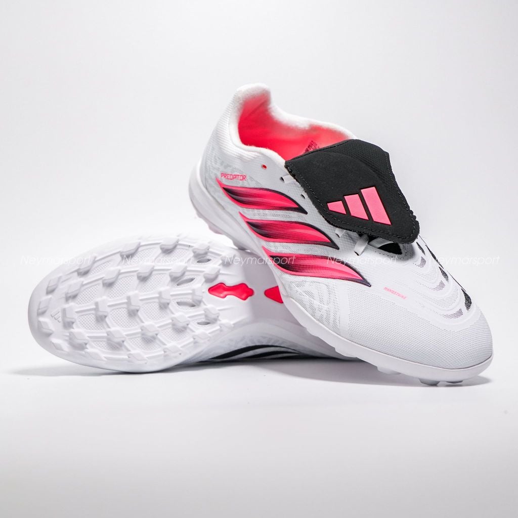 Giày đá bóng cỏ nhân tạo adidas Predator League Fold-over Tongue TF Chaos vs Control - Footwear White/Solar Turbo/Core black IH7213