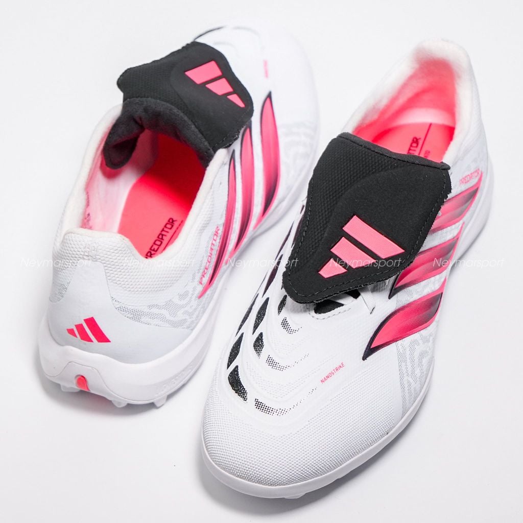 Giày đá bóng cỏ nhân tạo adidas Predator League Fold-over Tongue TF Chaos vs Control - Footwear White/Solar Turbo/Core black IH7213