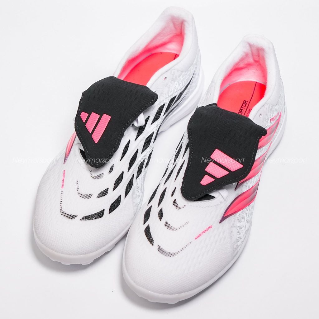 Giày đá bóng cỏ nhân tạo adidas Predator Pro Fold-over Tongue TF Chaos vs Control - Footwear White/Solar Turbo/Core black IH7218
