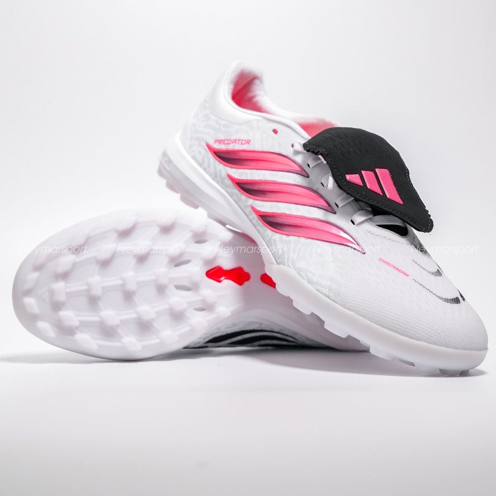 Giày đá bóng cỏ nhân tạo adidas Predator Pro Fold-over Tongue TF Chaos vs Control - Footwear White/Solar Turbo/Core black IH7218