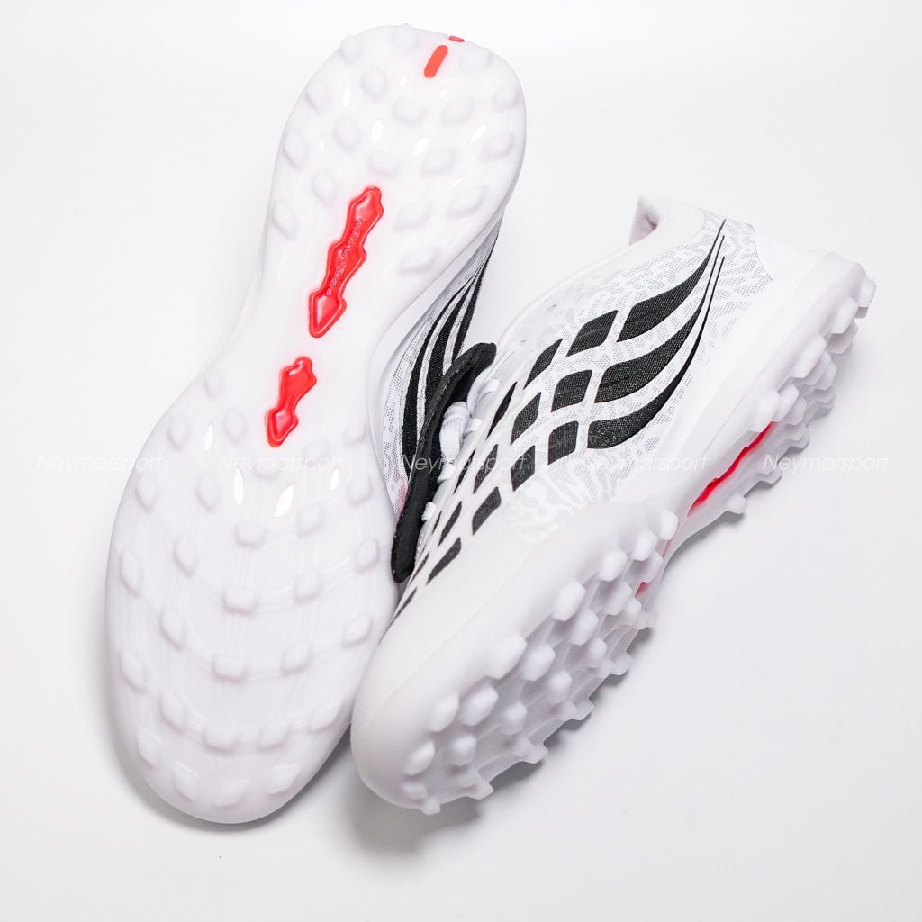 Giày đá bóng cỏ nhân tạo adidas Predator Pro Fold-over Tongue TF Chaos vs Control - Footwear White/Solar Turbo/Core black IH7218