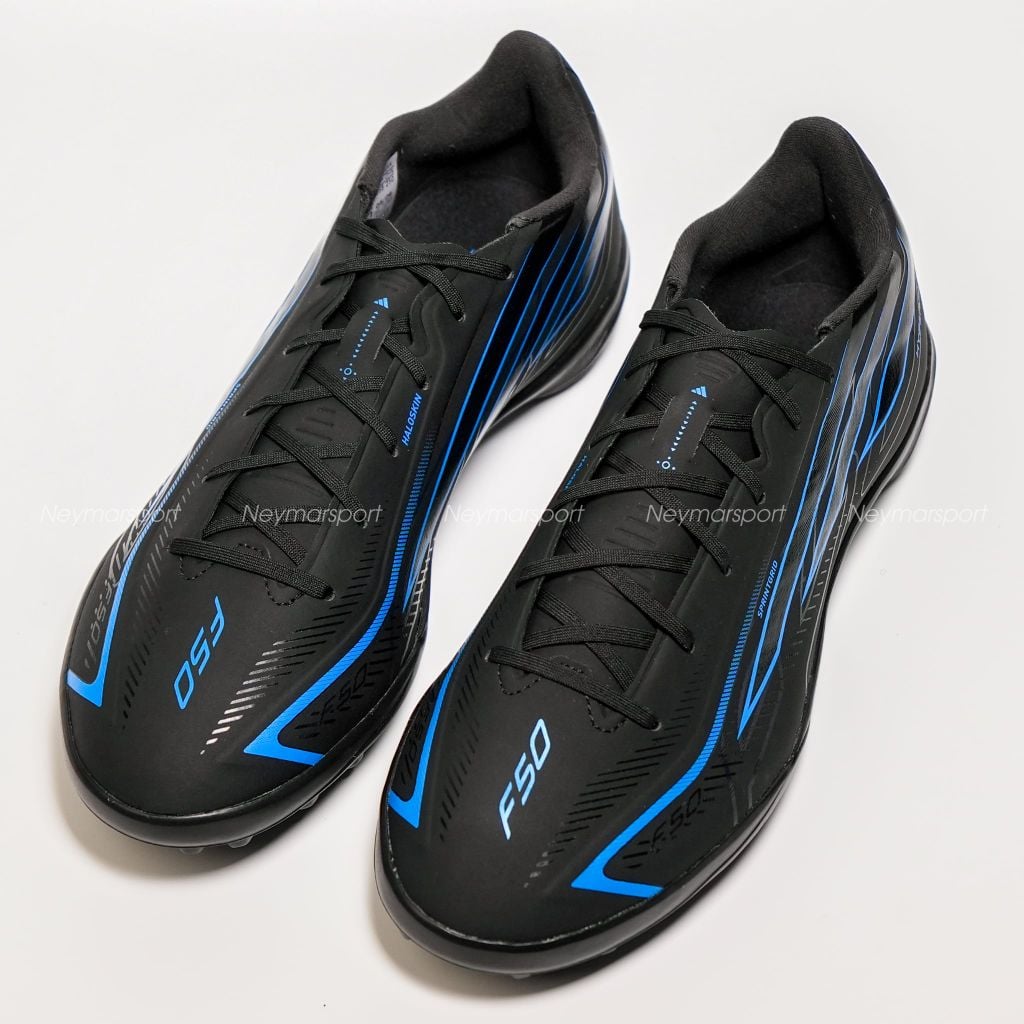Giày đá bóng cỏ nhân tạo adidas F50 Hyperfast League TF Immortal DNA - Black/Dark Blue KJ3436