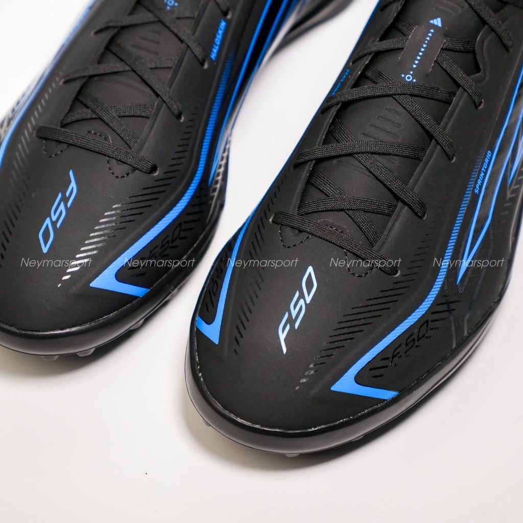 Giày đá bóng cỏ nhân tạo adidas F50 Hyperfast League TF Immortal DNA - Black/Dark Blue KJ3436