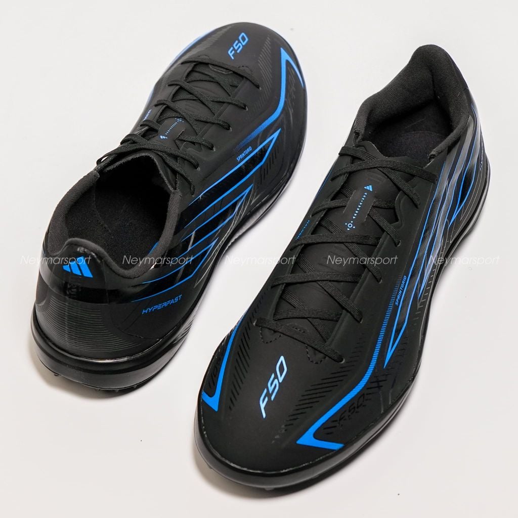 Giày đá bóng cỏ nhân tạo adidas F50 Hyperfast League TF Immortal DNA - Black/Dark Blue KJ3436