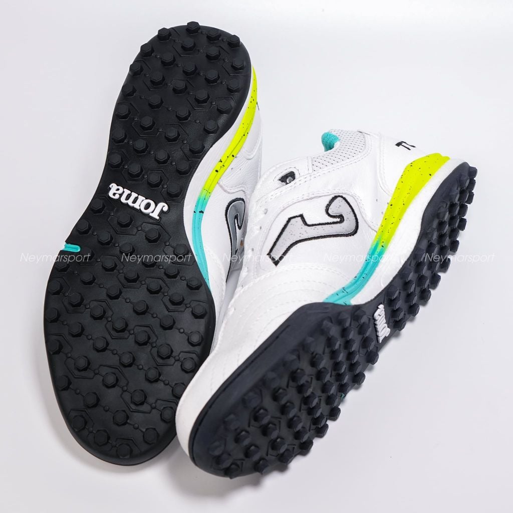 Giày đá bóng cỏ nhân tạo Joma Top Flex Rebound 2602 TF - White/Yellow/Mint TORW2602TF
