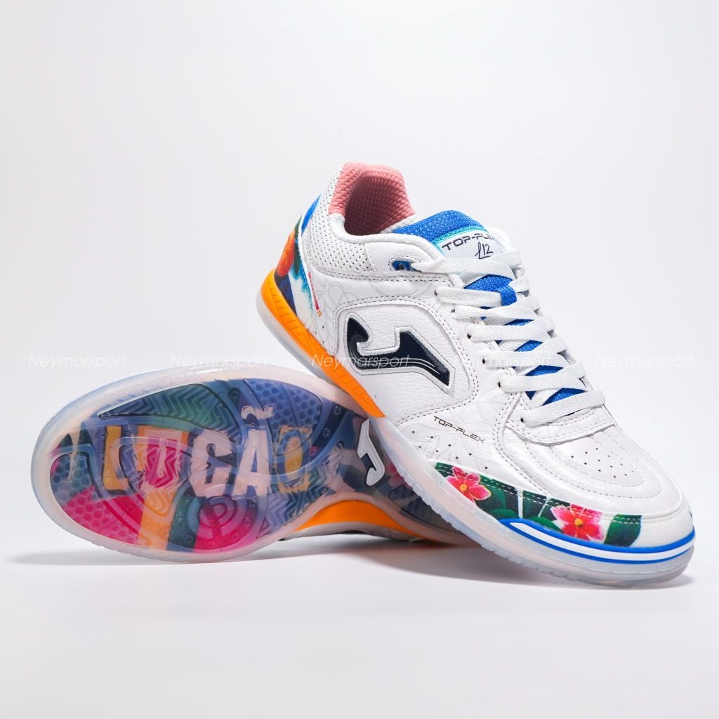 Giày đá bóng Joma Top Flex LUCAO 2682 Limited Edition IN - White/Multicolor TOPW2682IN