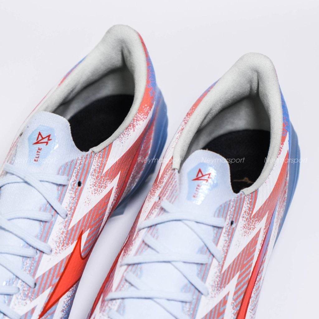 Giày đá bóng cỏ tự nhiên Mizuno Alpha III ELITE FG Serene Spark - Blue Finch/Cornflower Blue/Lava Orange
