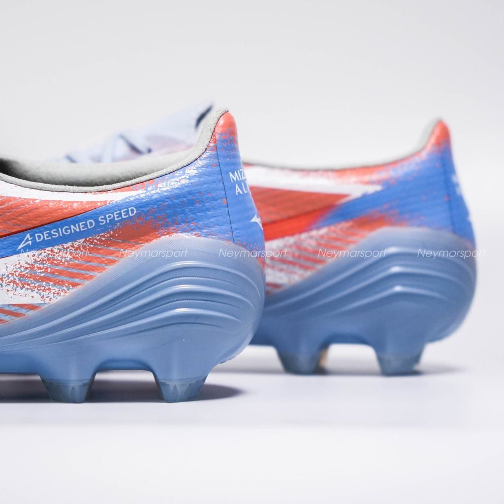 Giày đá bóng cỏ tự nhiên Mizuno Alpha III ELITE FG Serene Spark - Blue Finch/Cornflower Blue/Lava Orange