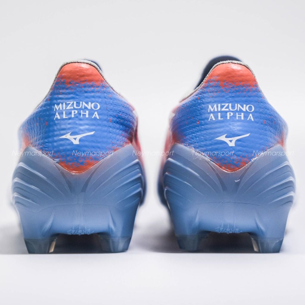 Giày đá bóng cỏ tự nhiên Mizuno Alpha III ELITE FG Serene Spark - Blue Finch/Cornflower Blue/Lava Orange