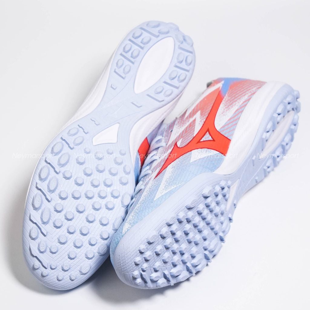 Giày đá bóng Cỏ nhân tạo Mizuno Alpha III ELITE AS TF Serene Spark - Blue Finch/Cornflower Blue/Lava Orange P1GD266222