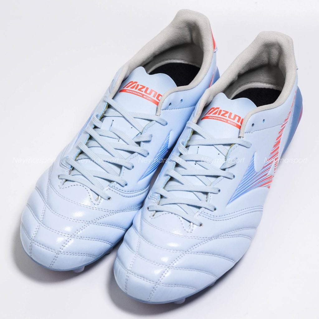 Giày đá bóng cỏ tự nhiên Mizuno Morelia Neo V Pro FG Serene Spark - Blue Finch/Cornflower Blue/Lava Orange P1GA268422