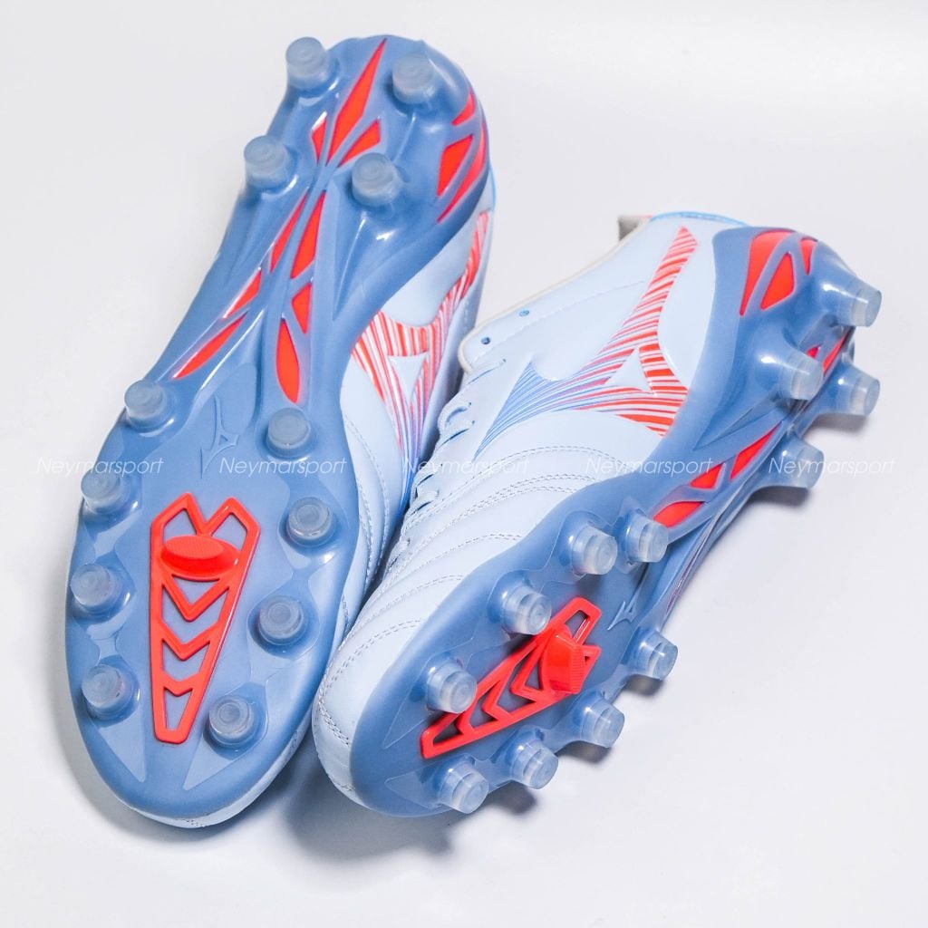 Giày đá bóng cỏ tự nhiên Mizuno Morelia Neo V Pro FG Serene Spark - Blue Finch/Cornflower Blue/Lava Orange P1GA268422