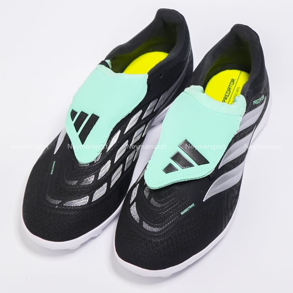 Giày đá bóng cỏ nhân tạo Adidas Predator League Fold-over Tongue TF Final Rush - Black/Mint IH7215