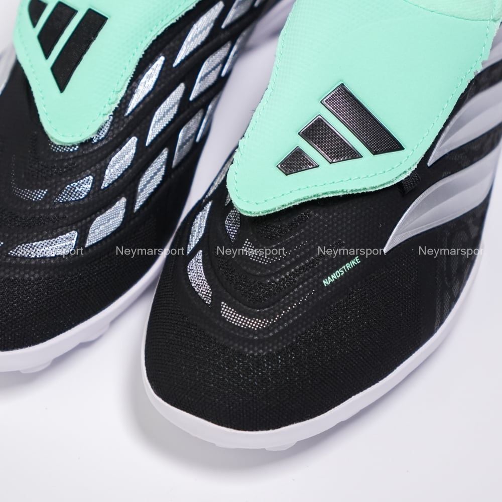 Giày đá bóng cỏ nhân tạo Adidas Predator League Fold-over Tongue TF Final Rush - Black/Mint IH7215