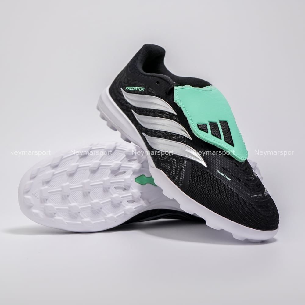 Giày đá bóng cỏ nhân tạo Adidas Predator League Fold-over Tongue TF Final Rush - Black/Mint IH7215