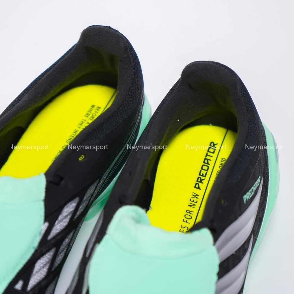 Giày đá bóng cỏ tự nhiên Adidas Predator League Fold-over Tongue FG Final Rush - Black/Mint JP6273