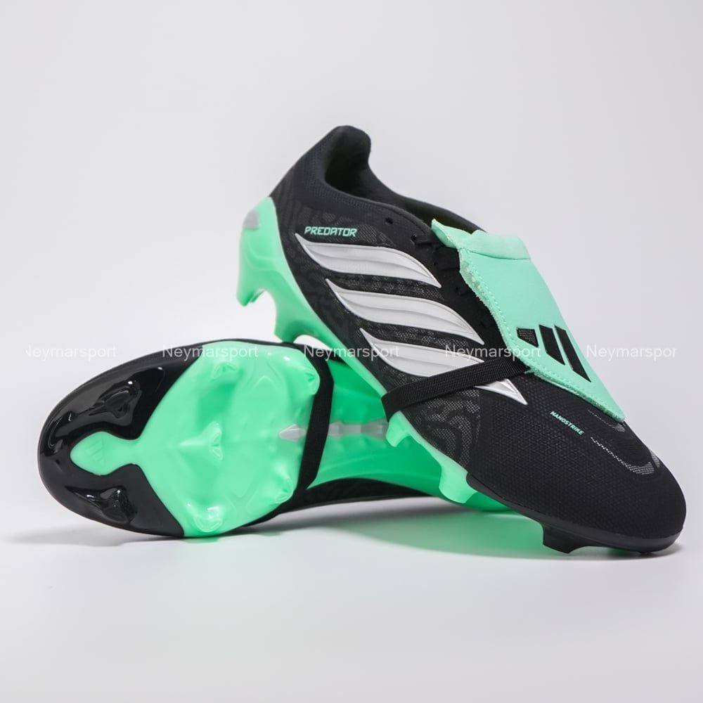 Giày đá bóng cỏ tự nhiên Adidas Predator League Fold-over Tongue FG Final Rush - Black/Mint JP6273