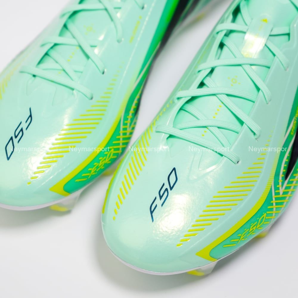 Giày đá bóng cỏ tự nhiên adidas F50 Hyperfast Elite FG Final Rush - Mint/Black KJ3433