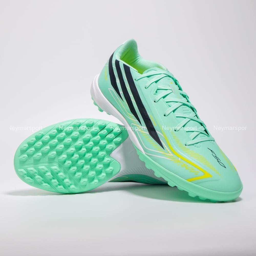 Giày đá bóng cỏ nhân tạo adidas F50 Hyperfast League TF Final Rush - Mint/Black KJ3435