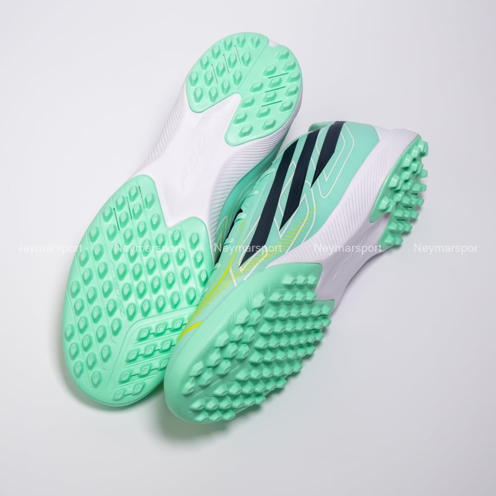 Giày đá bóng cỏ nhân tạo adidas F50 Hyperfast League TF Final Rush - Mint/Black KJ3435
