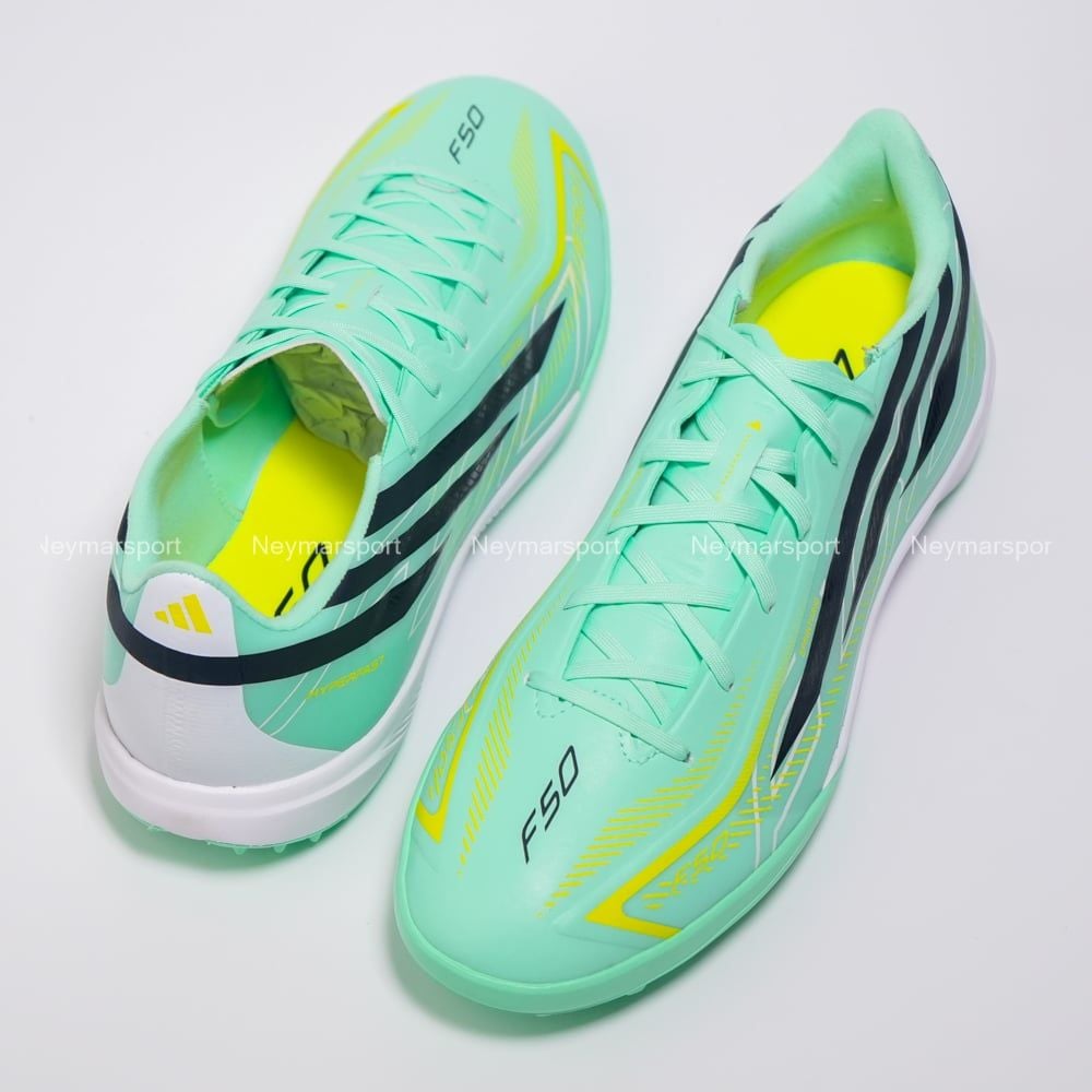 Giày đá bóng cỏ nhân tạo adidas F50 Hyperfast League TF Final Rush - Mint/Black KJ3435
