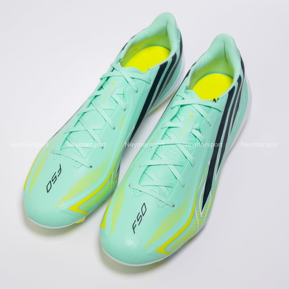 Giày đá bóng cỏ tự nhiên adidas F50 Hyperfast League FG Final Rush - Mint/Black KK1052