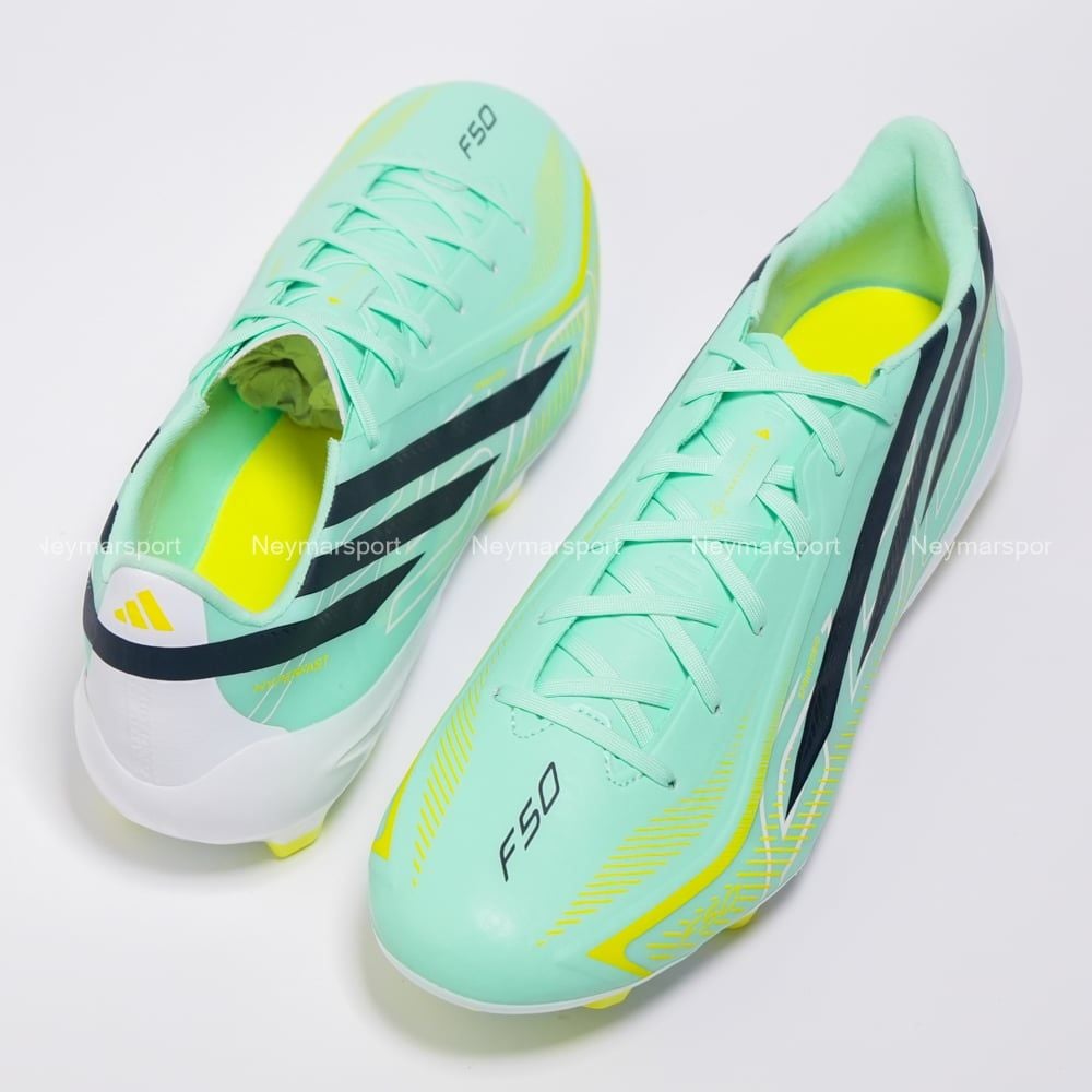 Giày đá bóng cỏ tự nhiên adidas F50 Hyperfast League FG Final Rush - Mint/Black KK1052